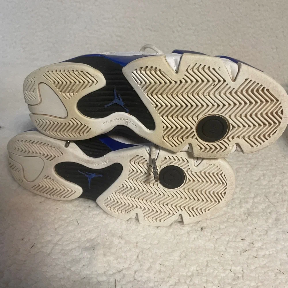 Jordan‎ 14 Retro Low Hyper Royal White Blue Sneakers 487524-104 4Y Womens 5.5
